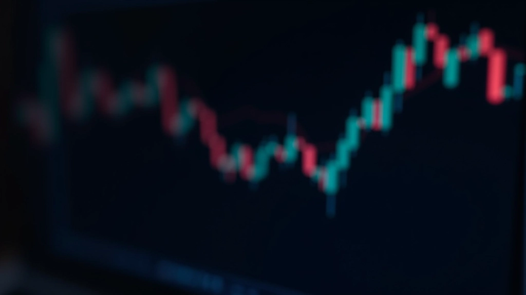 Computer screen displaying trading volume charts with colored bars representing market activity and trading intensity over time