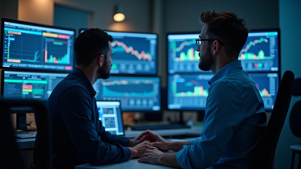 Professional trading workspace with financial charts and analysis tools